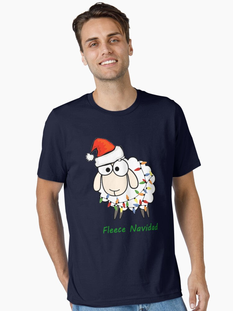 Fleece Navidad Christmas Sheep Essential TShirt T-Shirt | Holiday Edition | Trending Festive Apparel