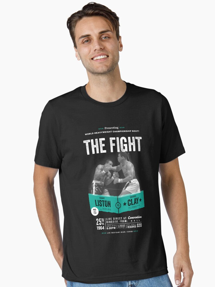 Cassius Clay Vs Sonny Liston - Ali Boxing Shirt Essential T-shirt | Trendy Graphic Tee | Casual Unisex T-shirt