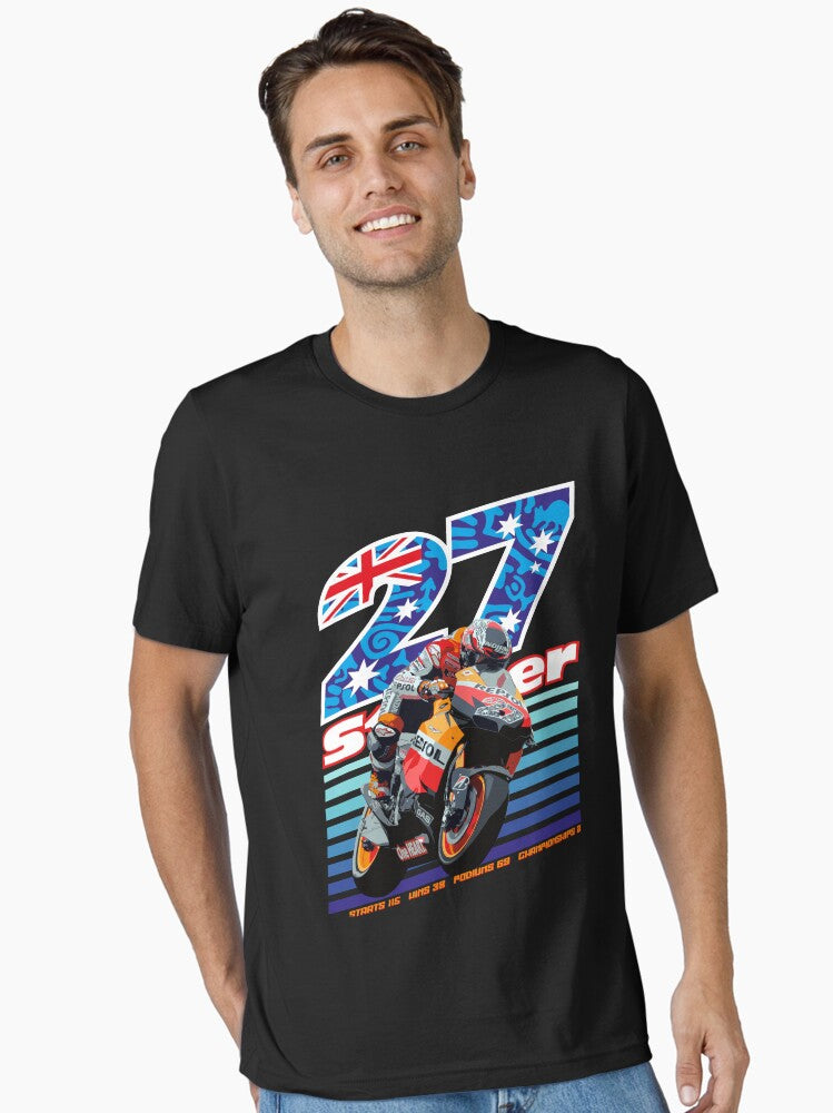 Casey Stoner The Warrior Essential T-shirt | Premium Basketball Jersey | Fan Edition Apparel
