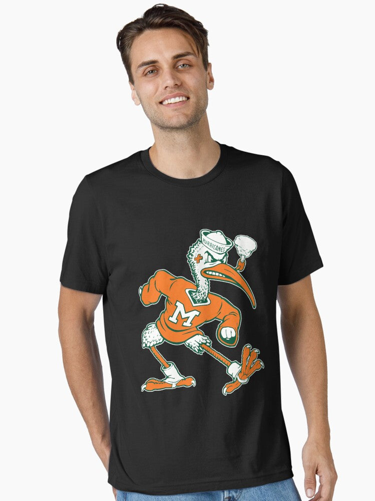 Vintage Sebastian Mascot Of Univ Of Miami Mascot Essential T-shirt | Trendy Graphic Tee | Casual Unisex T-shirt