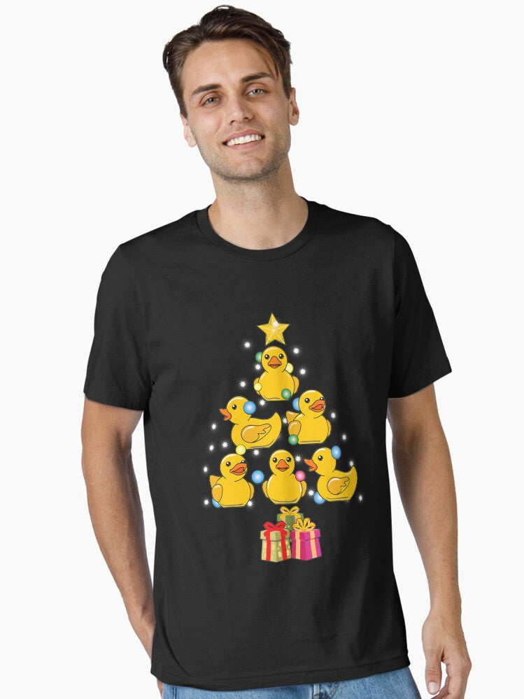 Duck Christmas Tree Duckie and Quack Christmas Essential TShirt T-Shirt | Fan Favorite Artwork | Trending Festive Apparel