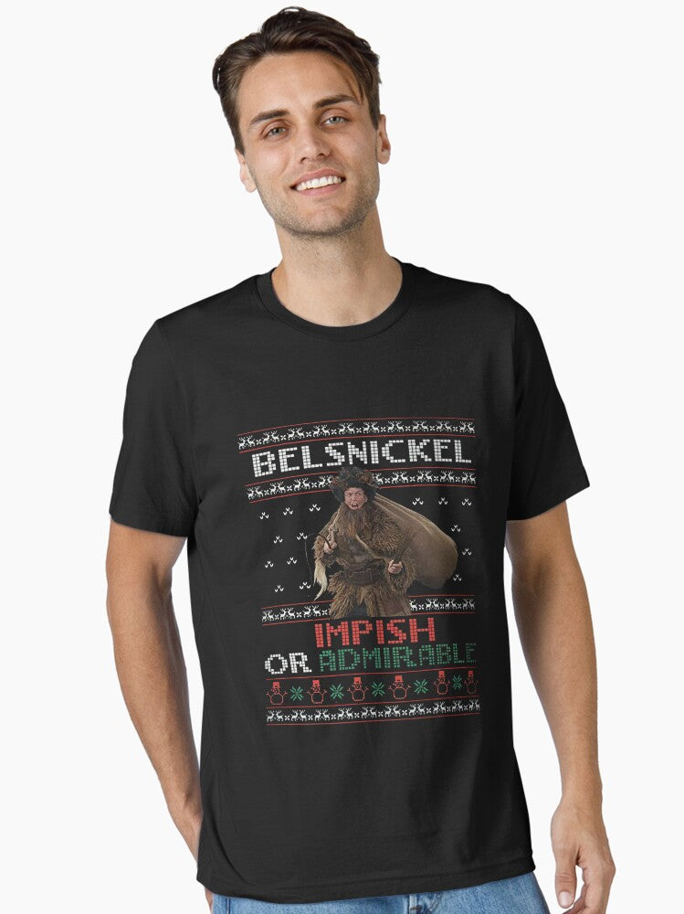 Belsnickel Impish Or Admirable Dwight The Office Ugly Christmas Essential TShirt T-Shirt | Seasonal Must-Have | Perfect For Daily Wear