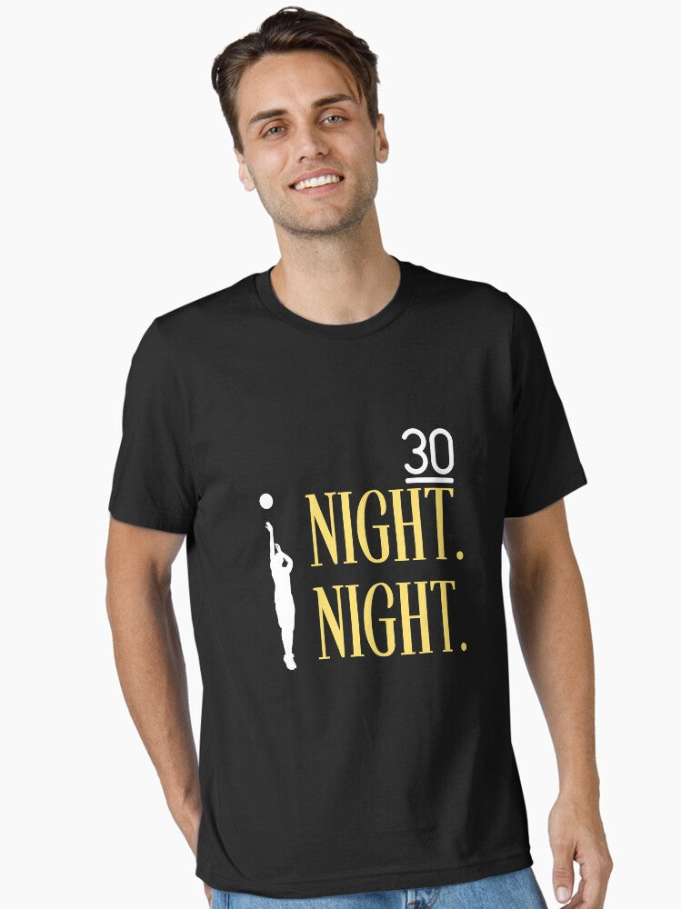 Steph Curry Night Night Essential T-shirt | Trendy Graphic Tee | Casual Unisex T-shirt