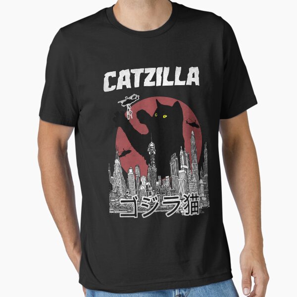 Catzilla vintage Essential T-Shirt for Sale by Le-Freak