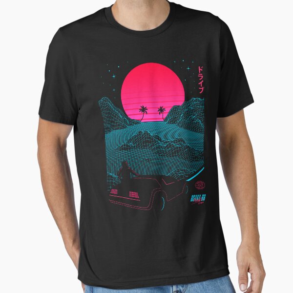 Midnight Drive 88 | Vaporwave synthwave Essential T-Shirt for Sale by Gamma-Ray