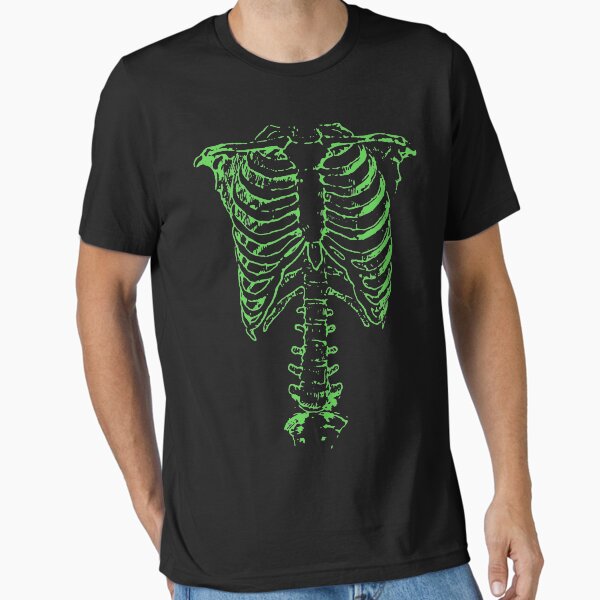 Green Ribcage Essential T-Shirt for Sale by Technoir