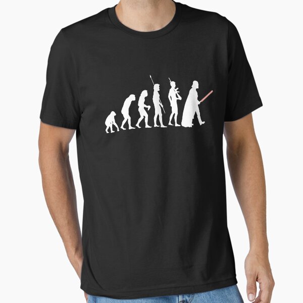 The Dark Side Of Evolution - White Essential T-Shirt for Sale by franko179