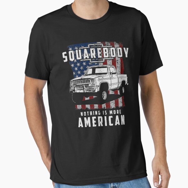 "Squarebody Nothing is More American Funny Square Body Pickup Truck Driver" Essential T-Shirt for Sale by abulfaruque