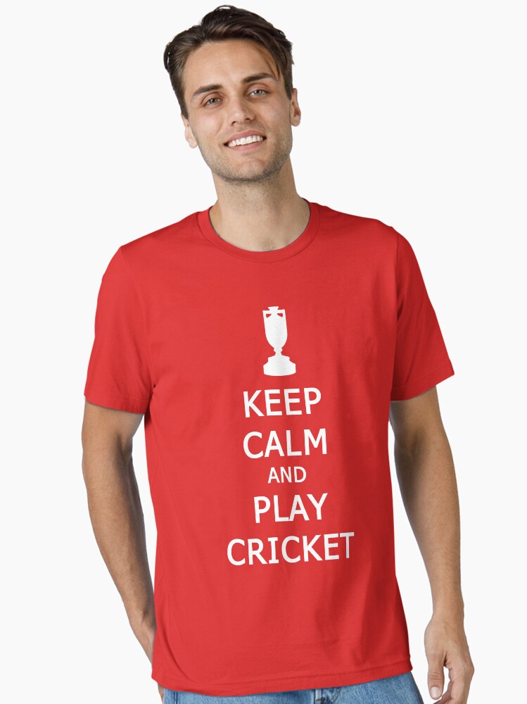 Keep Calm And Play Cricket Essential T-shirt | Trendy Graphic Tee | Casual Unisex T-shirt