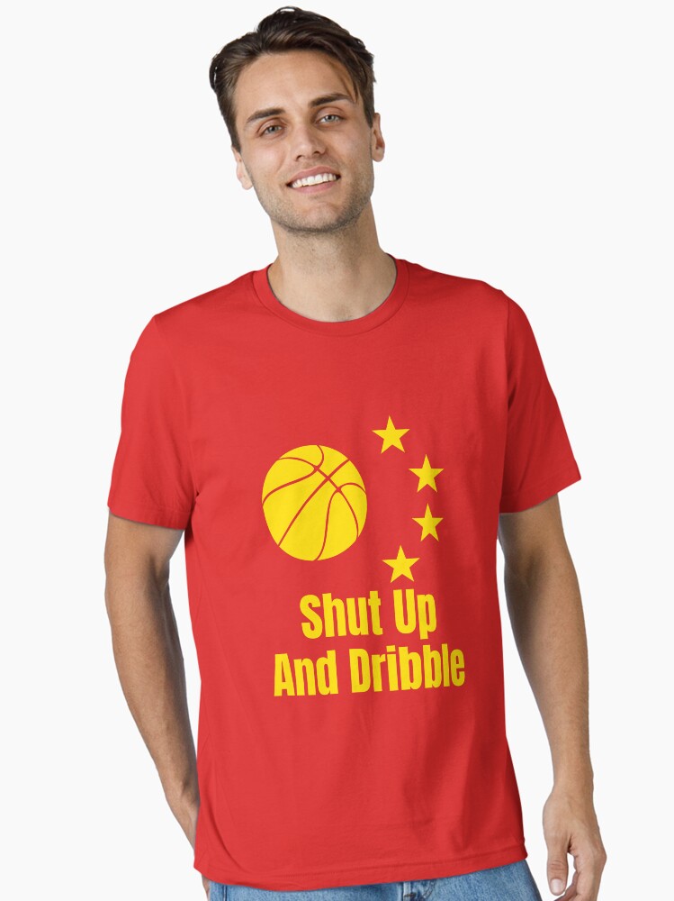 Shut Up And Dribble Basketball China Free Hong Kong Protests Freedom Censorship Essential T-shirt | Premium Basketball Jersey | Fan Edition Apparel