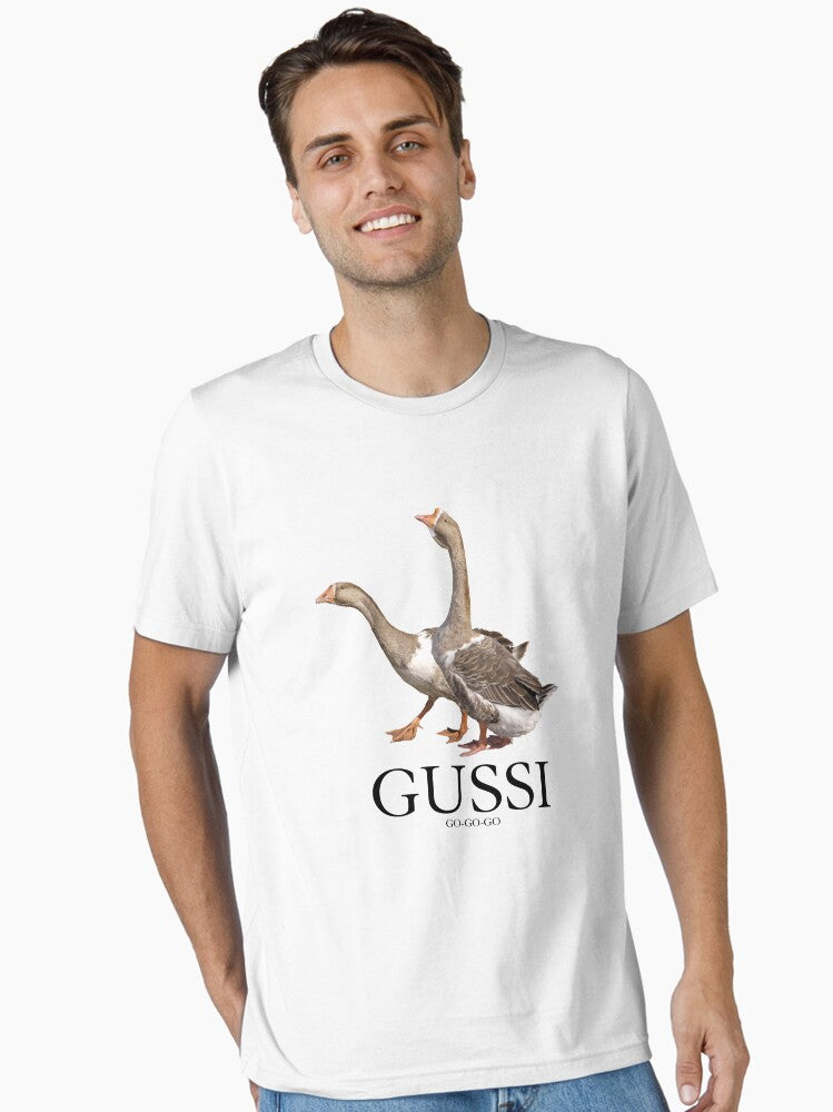Gussi - New Collection 2018 - Goose - Black on White Essential T-Shirt T-Shirt | Streetwear Vibe | Top Pick For Fans