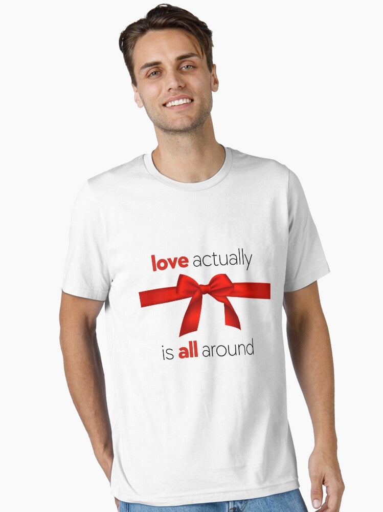 Love Actually is All Around Movie Quote Essential TShirt T-Shirt | Premium Graphic | Perfect For Daily Wear