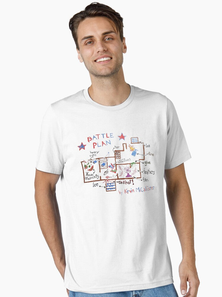 Home Alone Kevins Battle Plan Essential TShirt T-Shirt | Holiday Edition | Great For Christmas Season