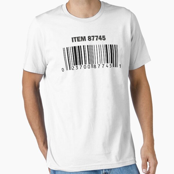 barcode Costco rotisserie chicken label 87745 Essential T-Shirt for Sale by Slion