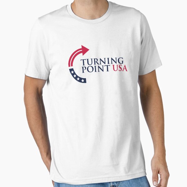 Turning Point USA Charlie Kirk Essential T-Shirt for Sale by JaquelinDach