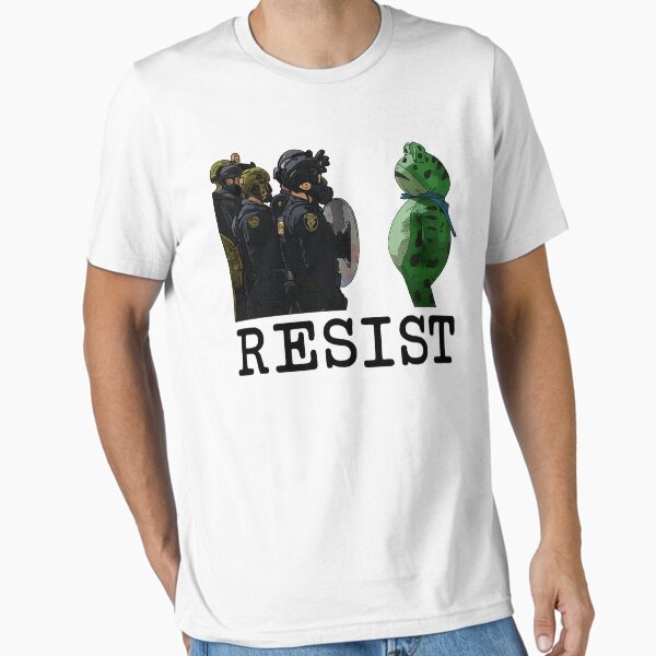 Resist Portland Frog Protest,Anti ICE Anti Fascism Vintage Activist , Resistance Essential T-Shirt for Sale by sergi-tugas