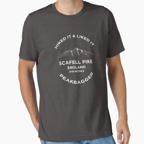 Scafell Pike Cumbria Peakbagging Adventure Essential T-Shirt for Sale by broadmeadow