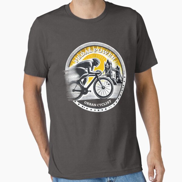 "Pedal Power: Ride with Passion" Essential T-Shirt for Sale by leyfinder