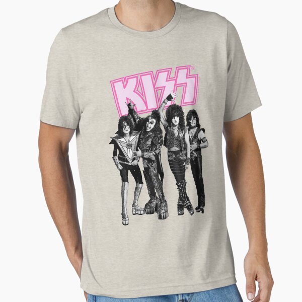KISS Band Fan Art Pink Essential T-Shirt for Sale by lucybrownlane