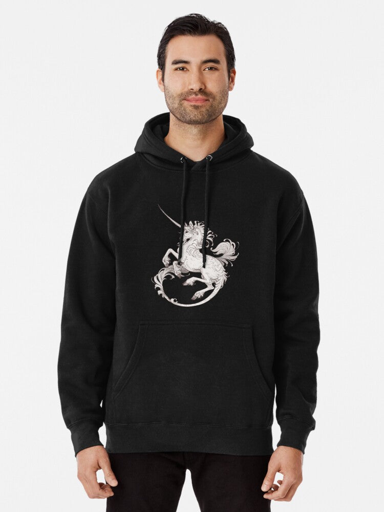 Medieval unicorn Pullover Hoodie