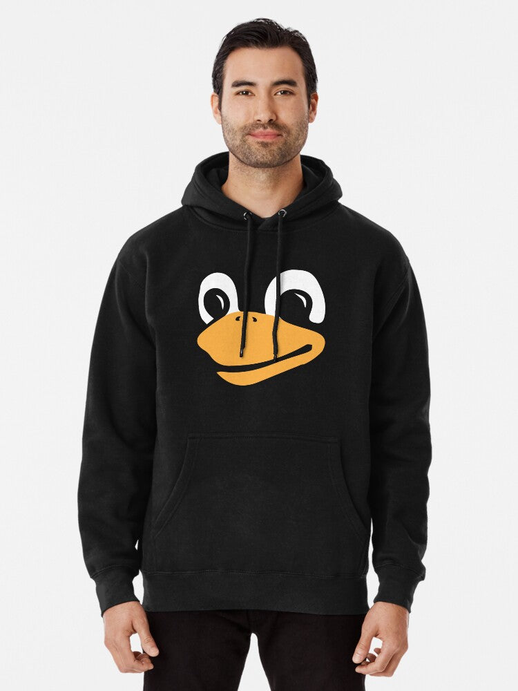 Lord and Saviour Tux Penguin Linux Mascot Face Freedom Pullover Hoodie