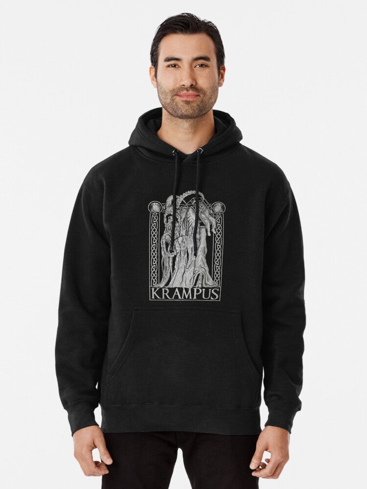 Krampus - Old Christmas Naughty Folklore Pullover Hoodie