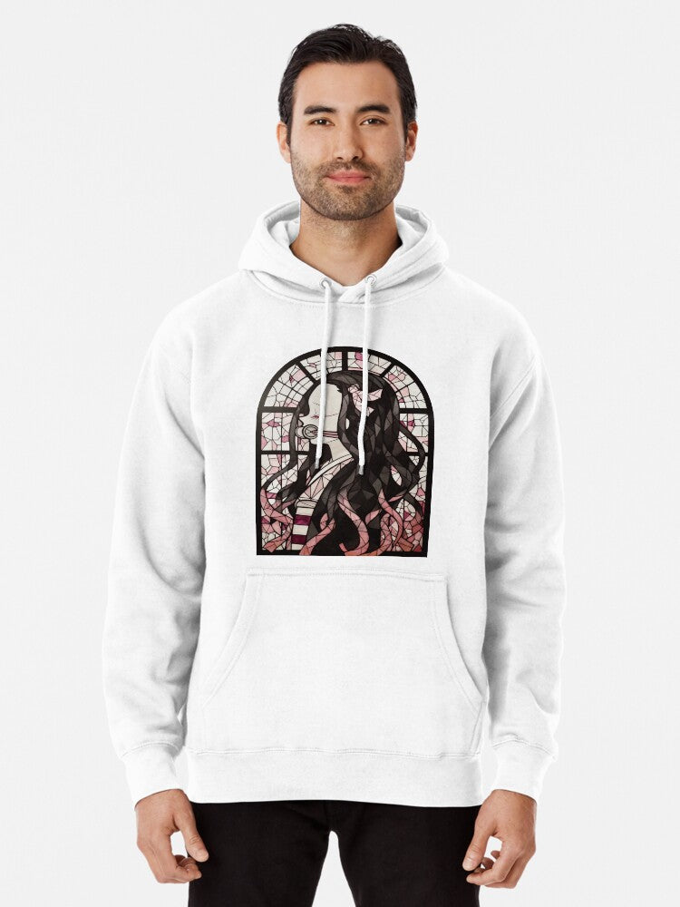 Stained Glass Blood Demon Pullover Hoodie