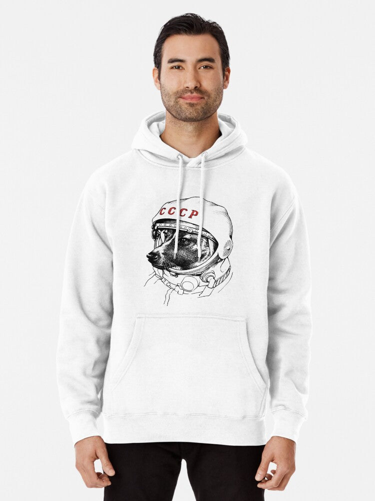 Laika, space traveler Pullover Hoodie