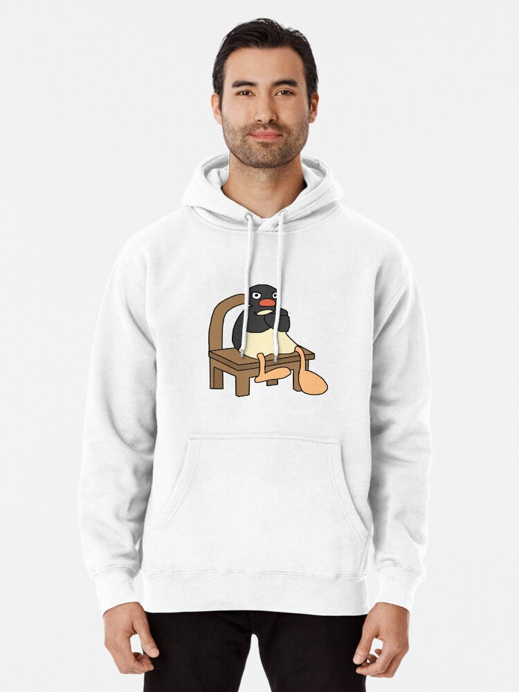 Angry Pingu Pullover Hoodie