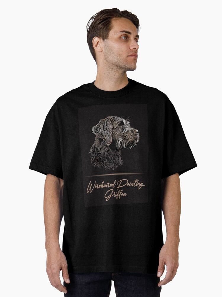 Wirehaired Pointing Griffon Supreme Gundog Oversized T-Shirt T-Shirt | Aesthetic Graphic | Must-Have Style