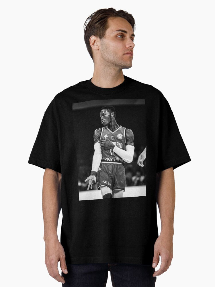 Dennis Schrder - Black & White Oversized T-shirt | Trendy Graphic Tee | Casual Unisex T-shirt