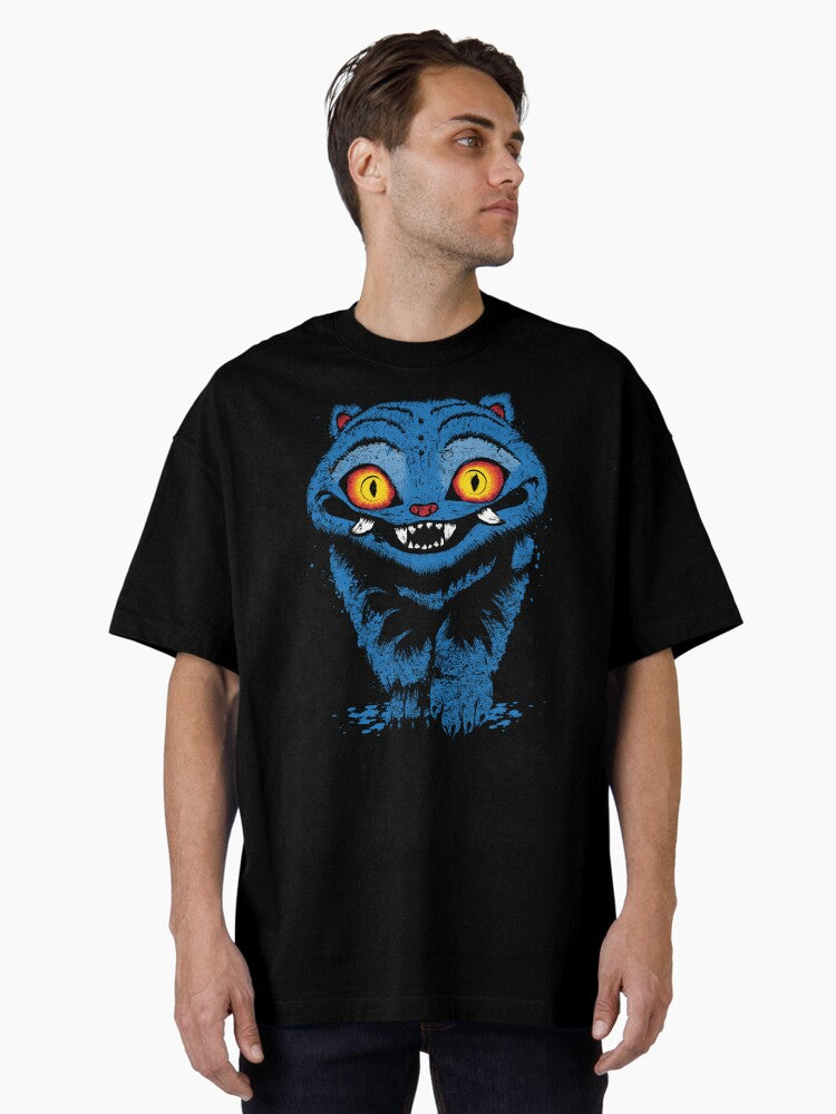 Kpop Demons Hunter Blue Tiger Oversized T-shirt | Trendy Graphic Tee | Casual Unisex T-shirt