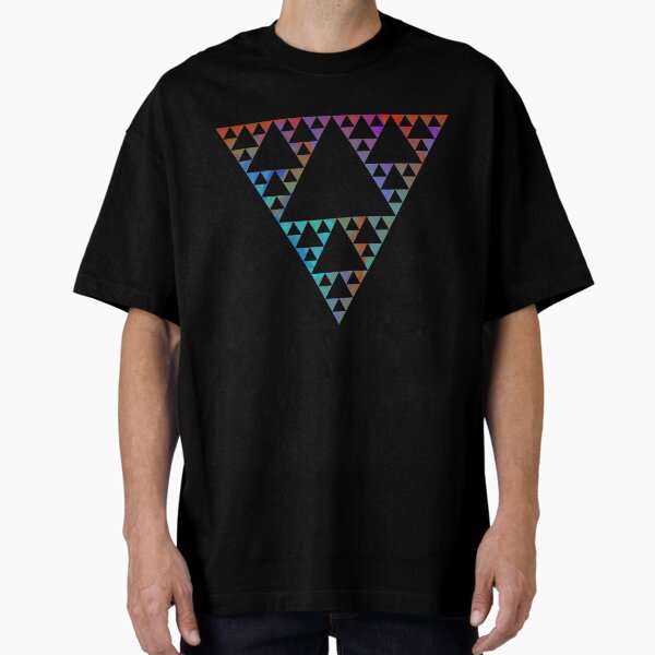 Sierpinski Triangle Oversized T-Shirt for Sale by Shapes-Mania