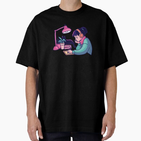 "Lofi girl" Oversized T-Shirt for Sale by BurunaMD