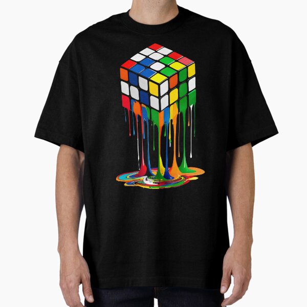 Melting Rubik's Cube. Oversized T-Shirt for Sale by MyHappyArtShop