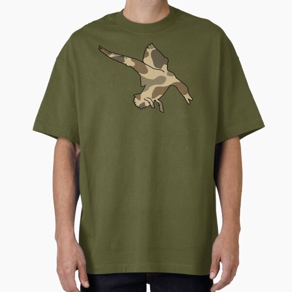 Mallard Talking Commitment, Old School Camo Oversized T-Shirt for Sale by CraneCreek