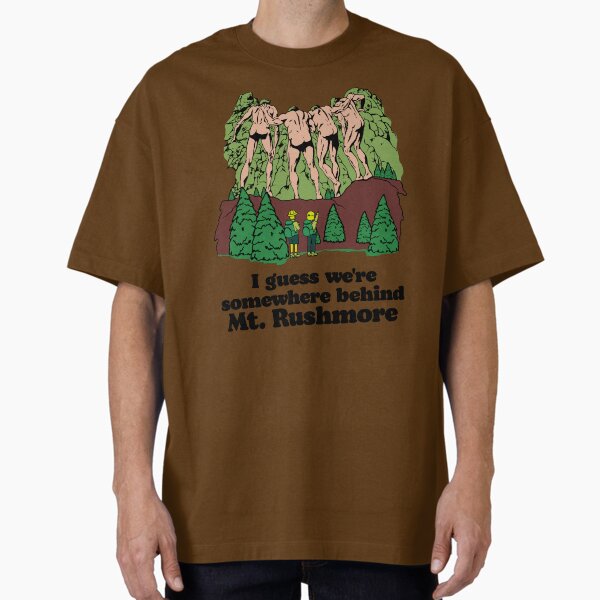 Behind Mt. Rushmore Oversized T-Shirt for Sale by acquiesce13