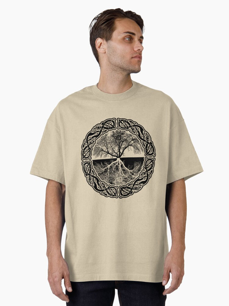 Tree Of Life Oversized T-shirt | Trendy Graphic Tee | Casual Unisex T-shirt