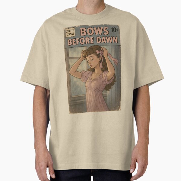Dreamy Coquette: Bows Before Dawn Oversized T-Shirt for Sale by bapupa