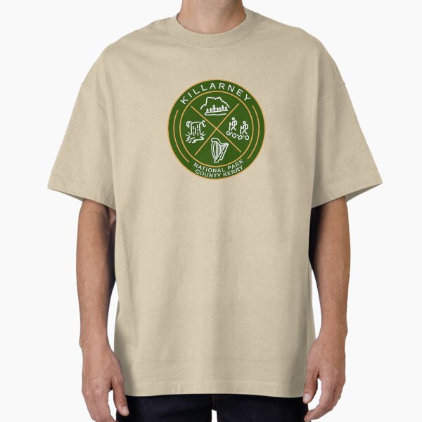 Killarney National Park Ireland Heraldic Logo Oversized T-Shirt for Sale by VanyaKar