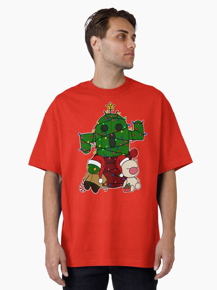 Christmas Cactuar 20 Oversized TShirt T-Shirt | Cute Festive Style | Trending Festive Apparel