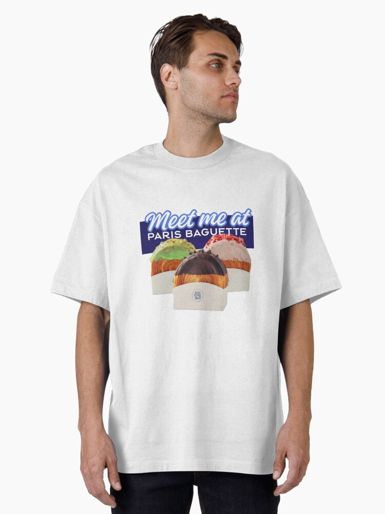 Meet me at Paris Baguette Oversized T-Shirt Tote Bag | Exclusive Edition | Must-Have Style