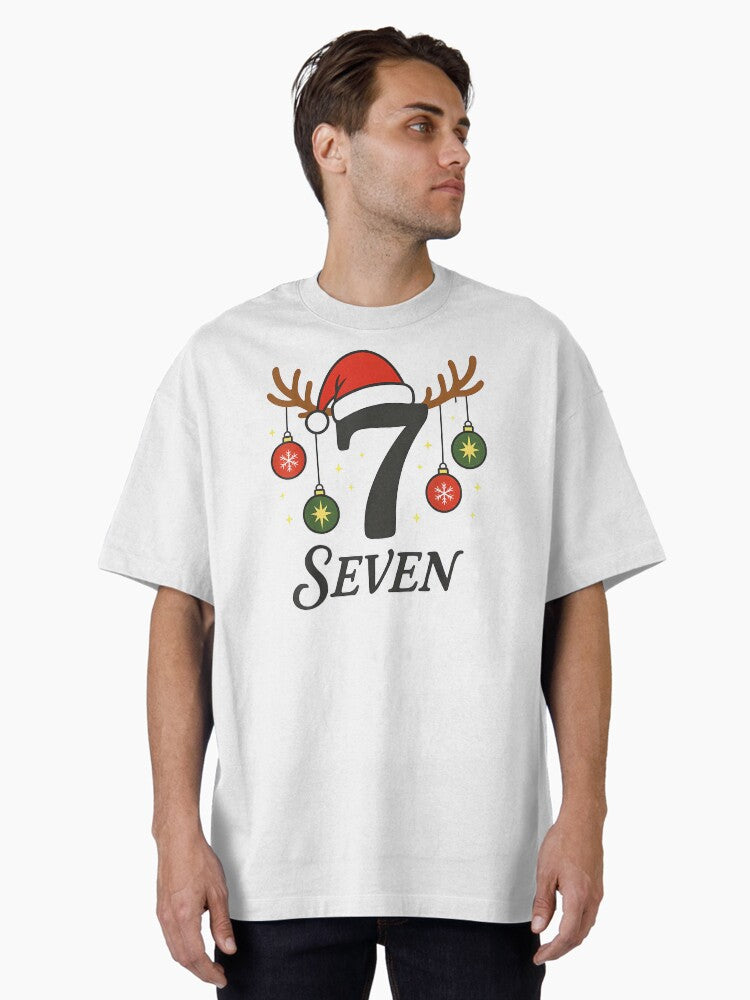 Matching Christmas Costume Number 7 Funny 67 Meme Men Women Oversized TShirt T-Shirt | Best-Selling Design | Top Pick For Gifting