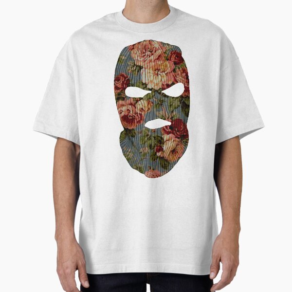 Floral Mask Oversized T-Shirt for Sale by repteyel