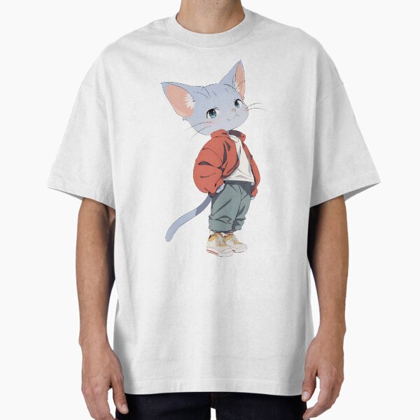 "Chill Lofi Cat Beats" Oversized T-Shirt for Sale by bapupa
