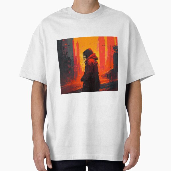 "Distorted city " Oversized T-Shirt by Hestilyass