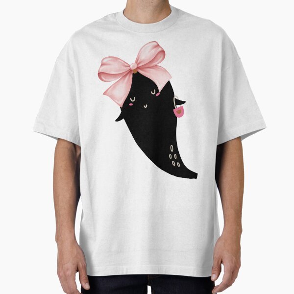 Coquette Bow Ghost Spooky Lover Spooky Ghost Oversized T-Shirt for Sale by CCKimShop