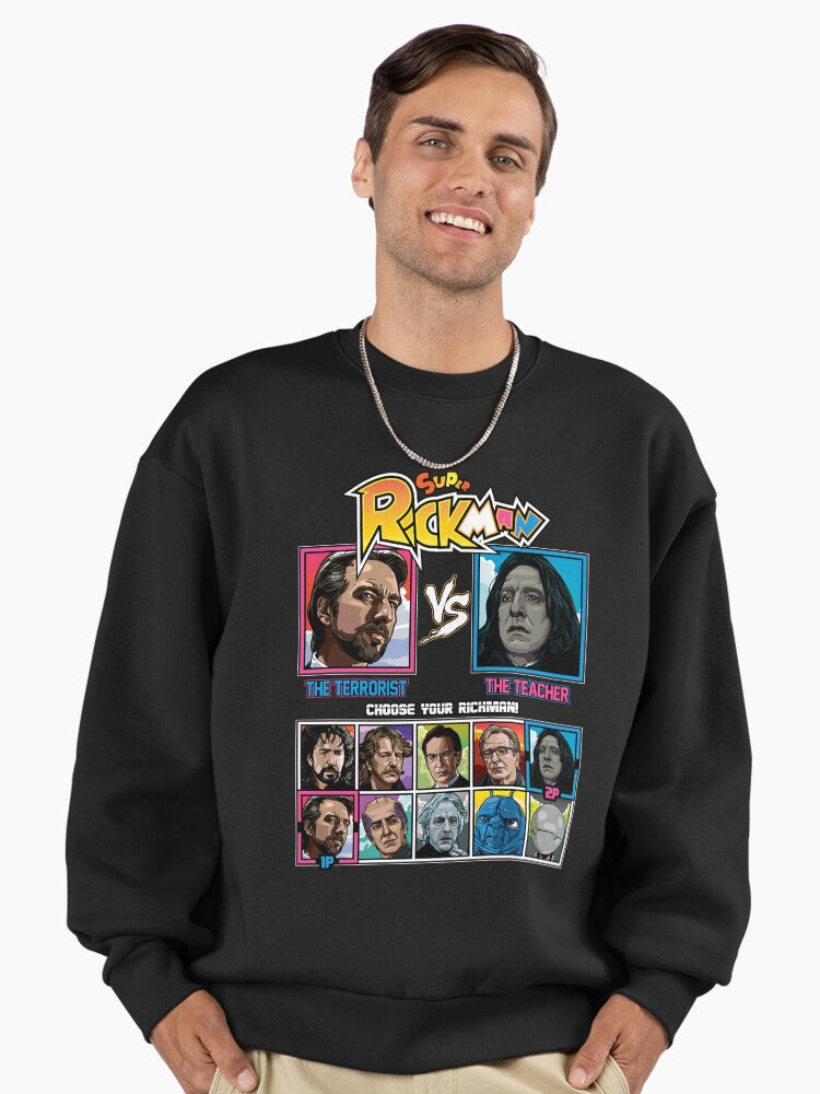 Alan Rickman Fighter Premium Oversized Sweatshirt