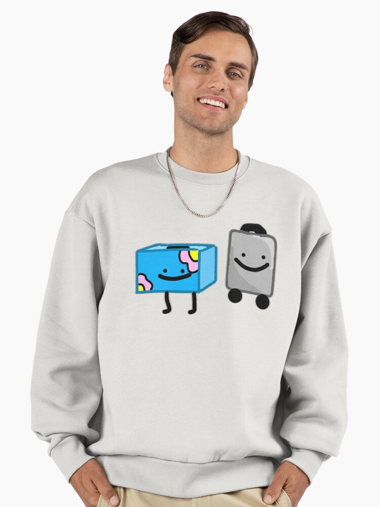 Tissue Box and Suitcase Premium Oversized Sweatshirt
