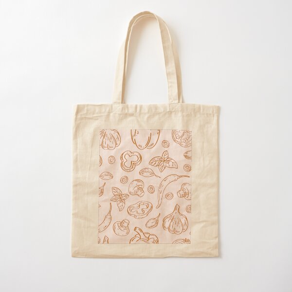 "Hand-Drawn Vegetables and Herbs Pattern Graphic T-shirt" Tote Bag for Sale by FestivityFinds
